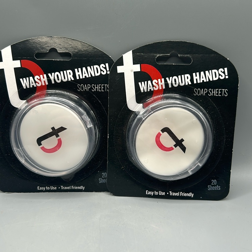 Tori Belle WASH YOUR HANDS Soap Sheets Travel Friendly 2 Packages NEW